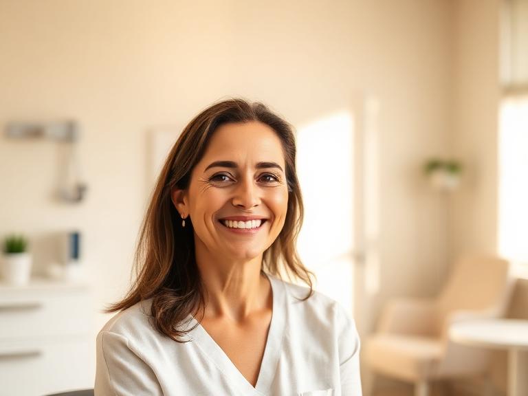 A woman attending a general practice appointment